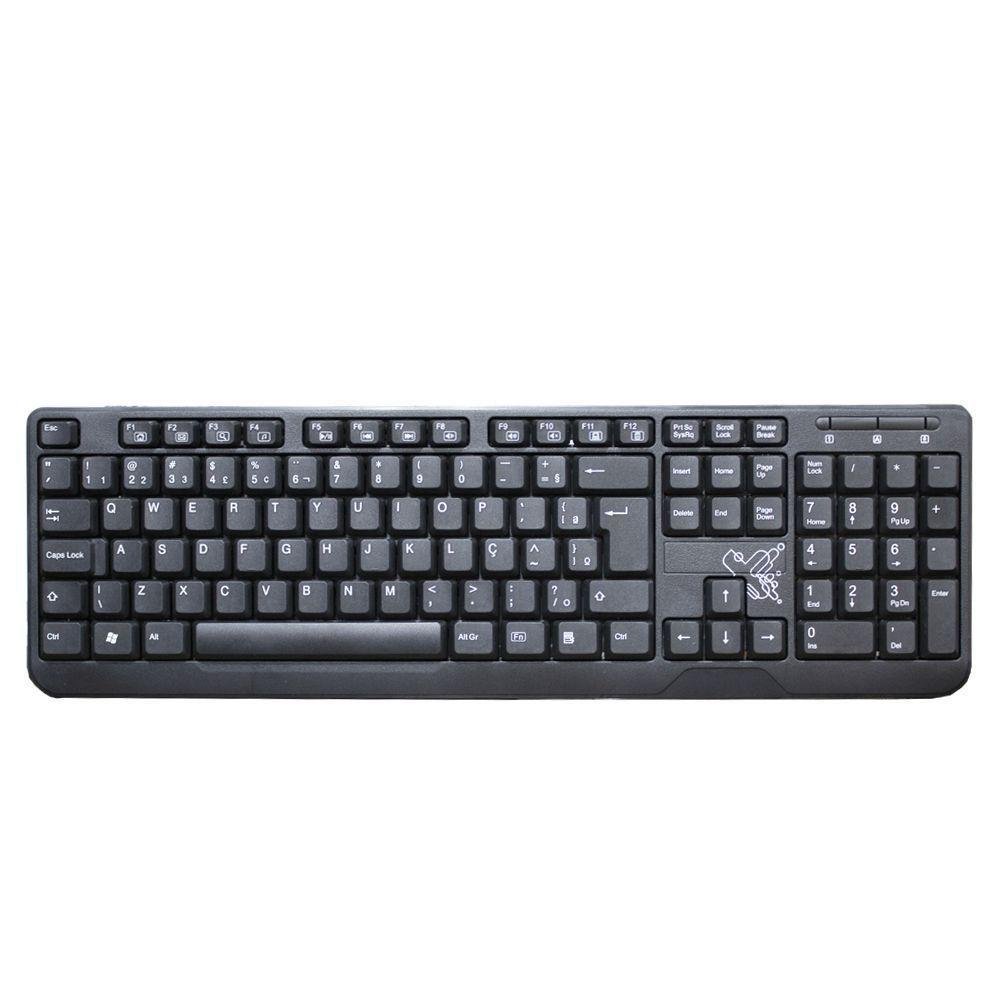 Teclado Maxprint PS2 ABNT2 608088 KaBuM