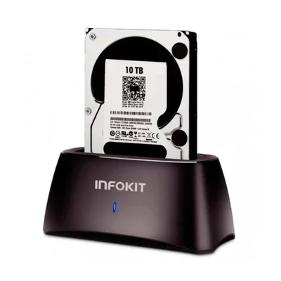 Case Para HD Infokit, Dock Station, SATA 3.5 E 2.5, USB 3.0, 5GBPs - ECASE-Z320
