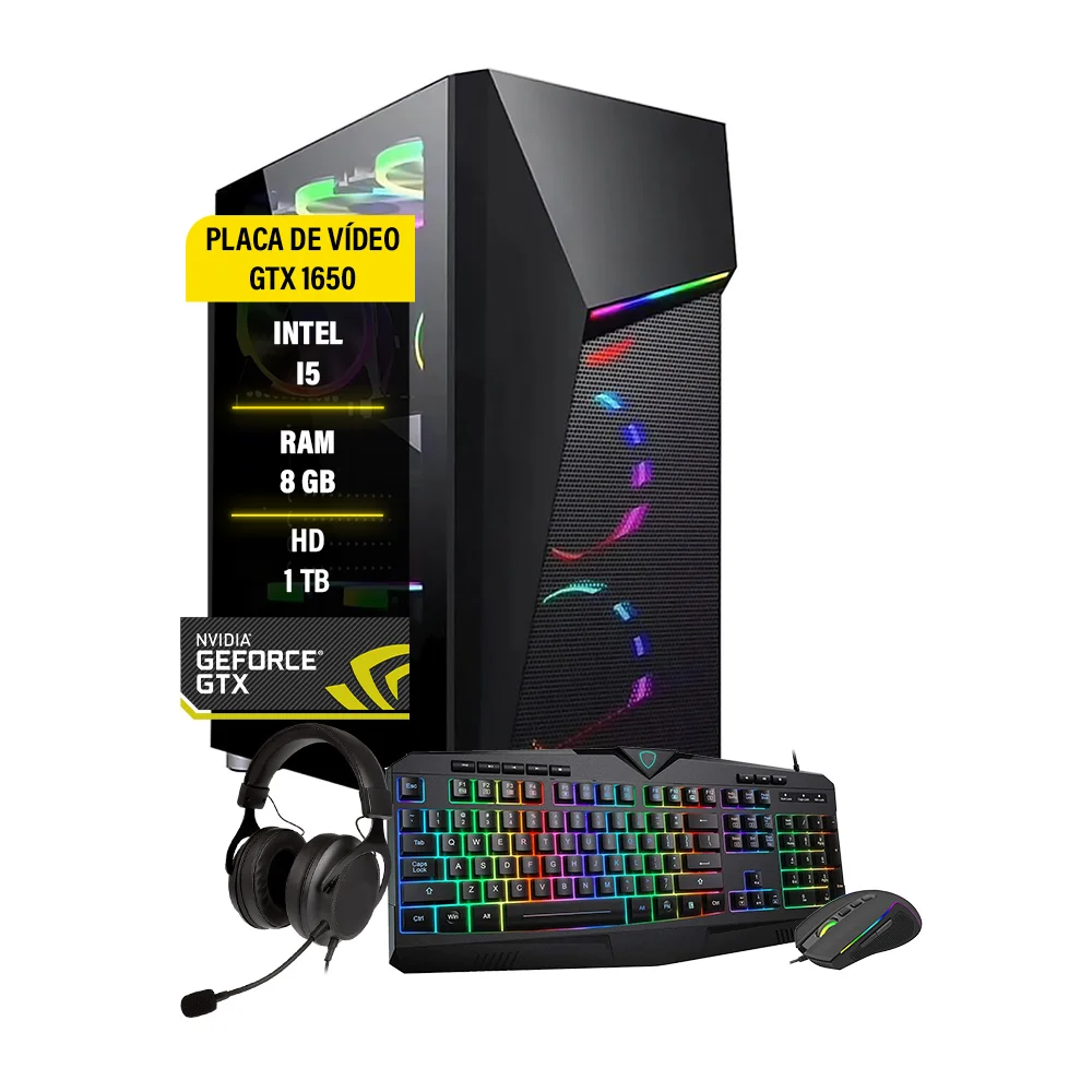 Pc Gamer Ghost I5 6 geração Gtx 1650 Memória 8gb Hd 1tb Ssd 240gb