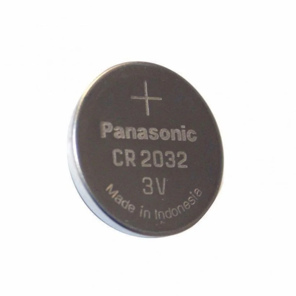 Imagem 3 de 5 do produto Cartela 5 Baterias Panasonic Cr2032, Moeda Botão, Placa Mãe 3v, Longa Duração