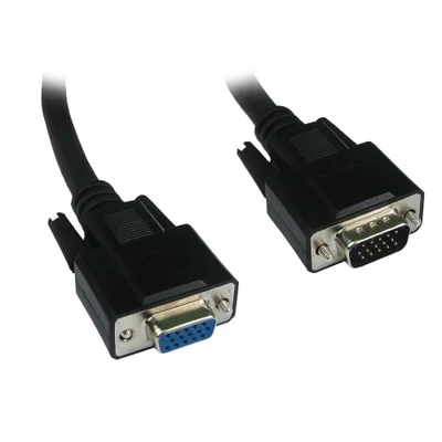 Cabo VGA HDB15M X HDB15F Extensor, 1.80Mt, Preto, Genérico