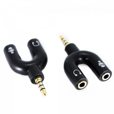 Adaptador P2 4c X 2j2 Estereo Niquel Adap0066 Preto - Storm