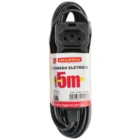 Extensao Cabo Pp Plano 3x0,75 5 Metros Pt 58
