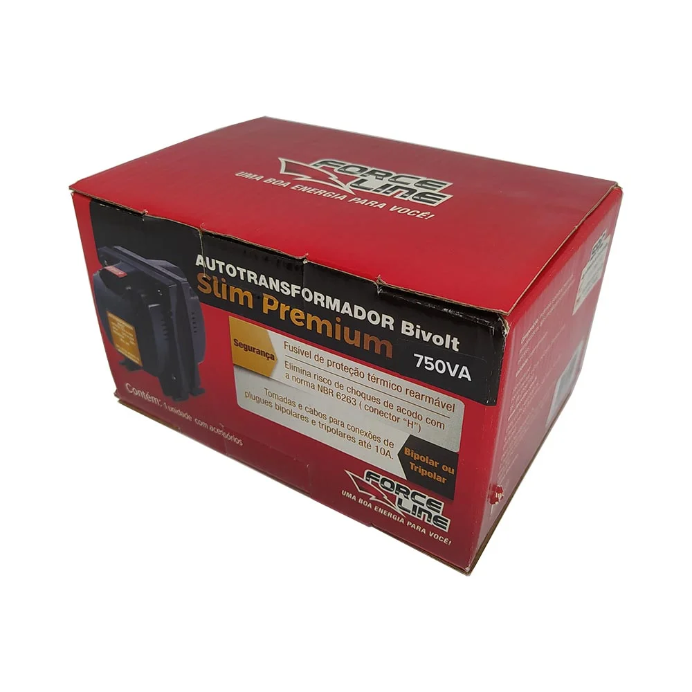 Imagem 5 de 5 do produto Autotransformador, 750VA, Bivolt, Force Line Slim Premium 0131000007
