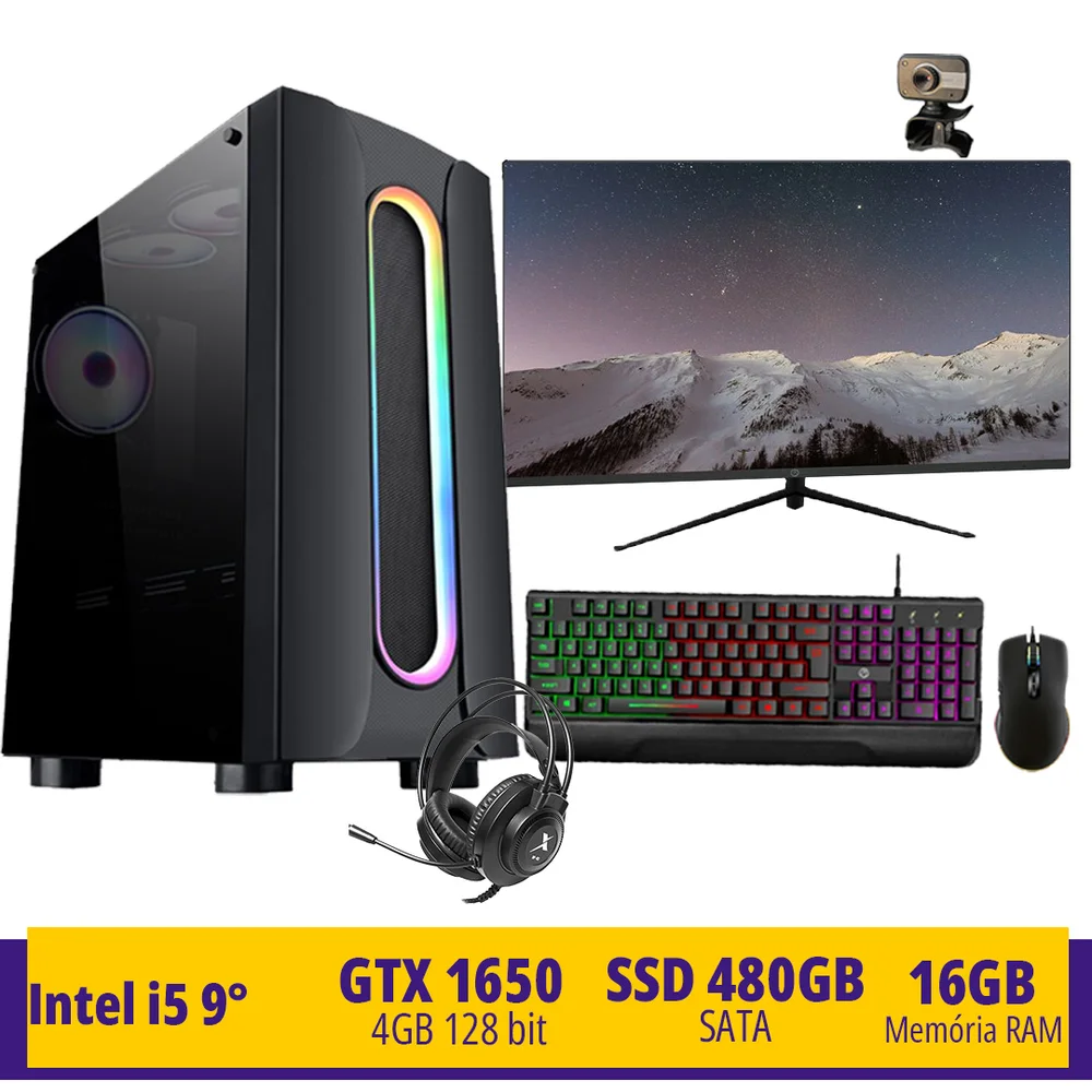 Pc Gamer Completo I5 9 geraço Memória 16gb Ssd