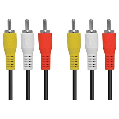 Cabo 3 RCA Para Audio E Video, 1.5 Metros - 3rca-15