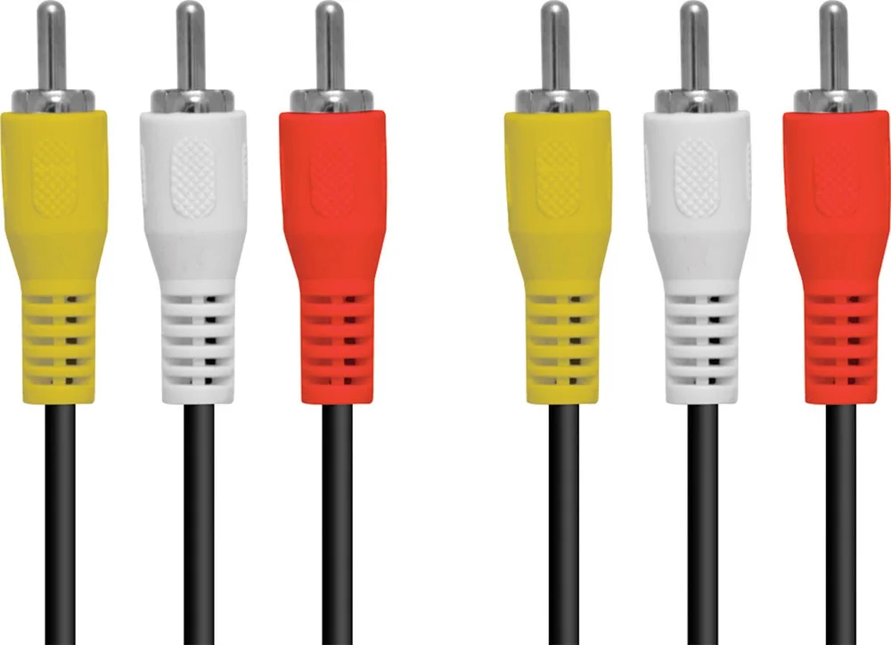 Imagem 2 de 2 do produto Cabo 3 RCA Para Audio E Video, 1.5 Metros - 3rca-15
