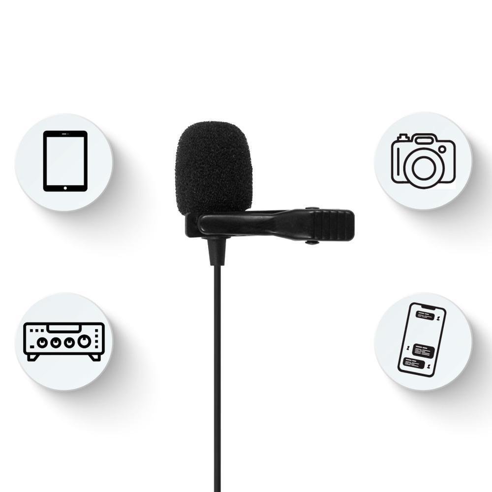 Imagem 2 de 5 do produto Microfone De Lapela JBL, Omnidirecional, A Bateria - CSLM20B