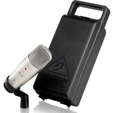 Microfone Condensador Behringer C-3, Cardióide, Profissional