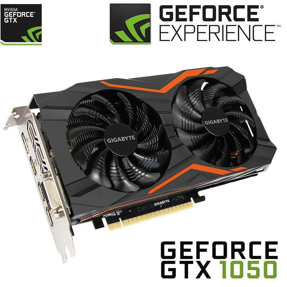 Placa de Vídeo Gigabyte NVIDIA GeForce GTX 1050 Gaming 2G, 2GB GDDR5 - GV-N1050G1