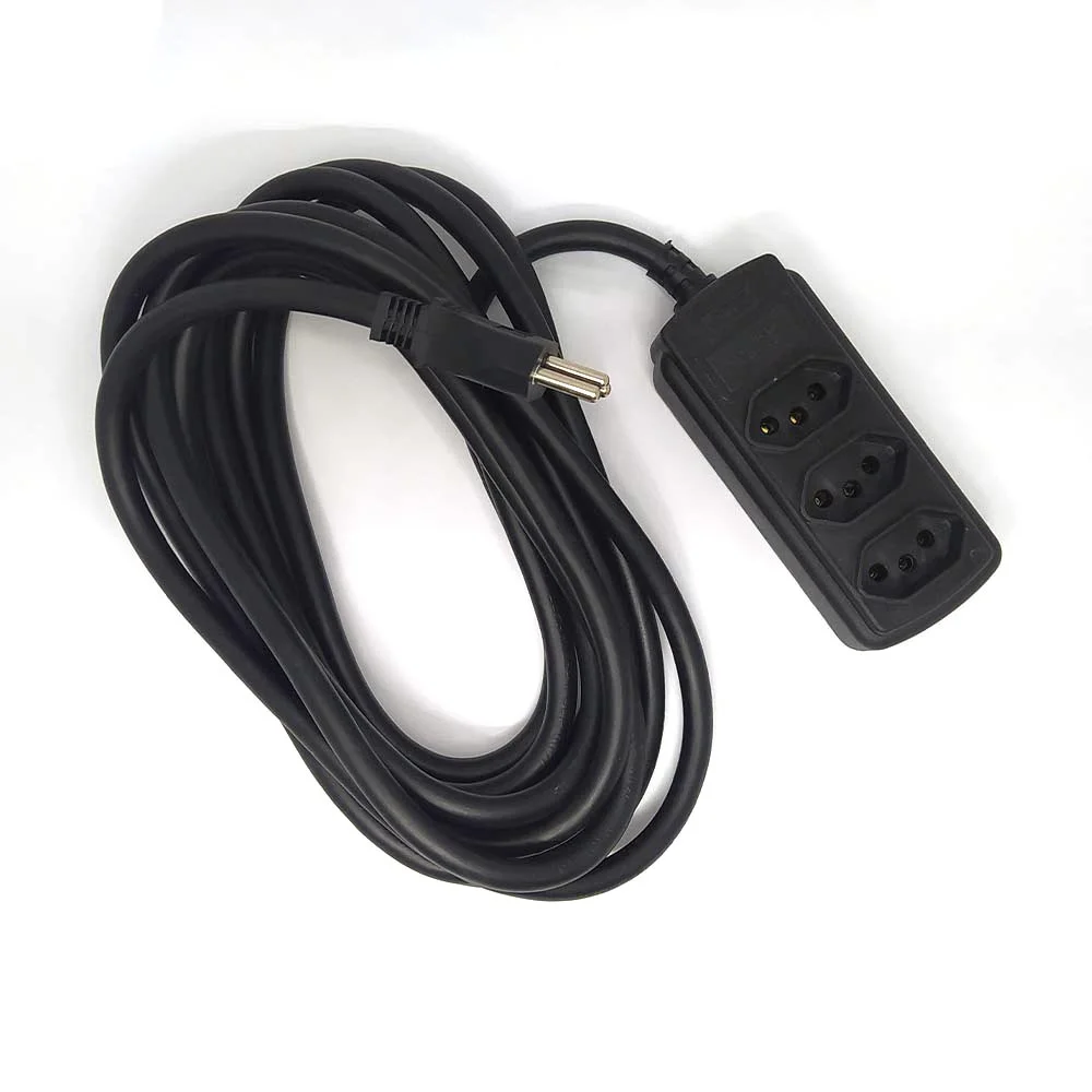 Extensão 5 Metros 3tom 20a Bivolt Force Line 0180200333 Extensão 5 Metros 3tom 20a Bivolt Force Line 0180200333