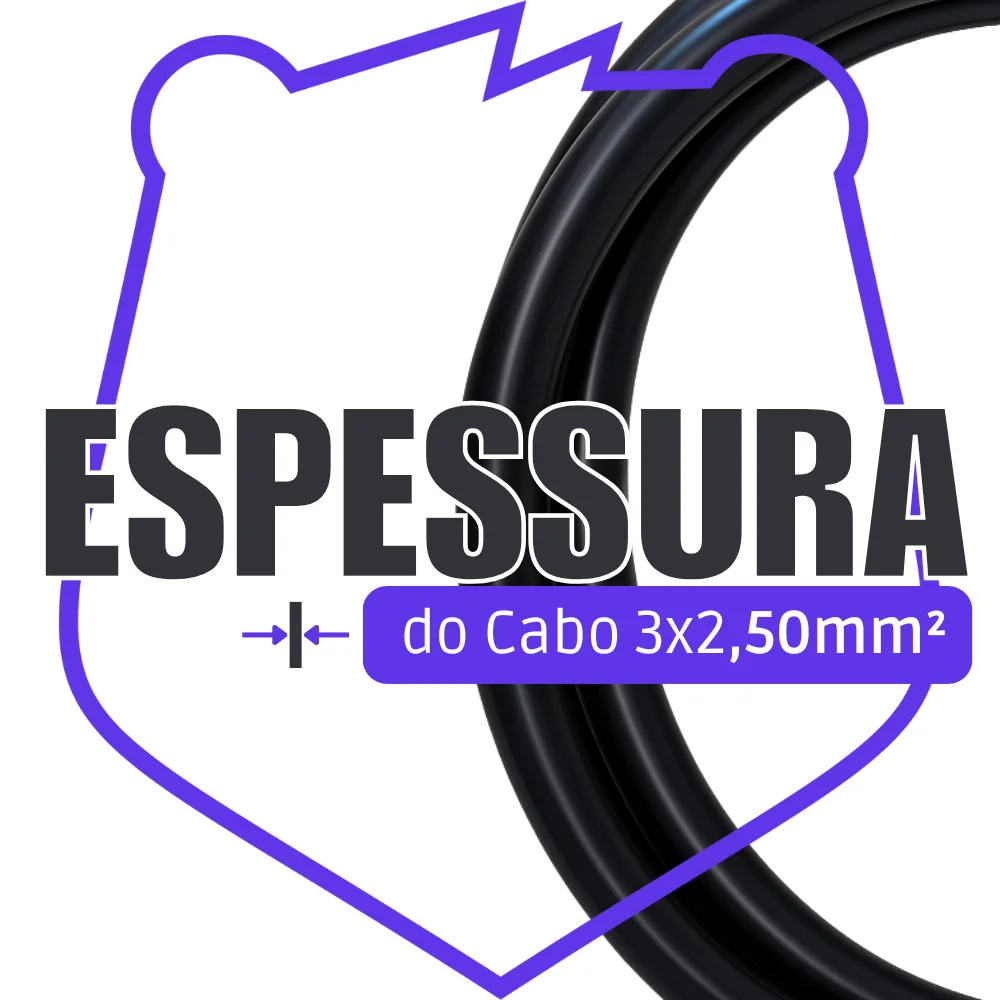 Extensão 5 Metros 3tom 20a Bivolt Force Line 0180200333 Extensão 5 Metros 3tom 20a Bivolt Force Line 0180200333