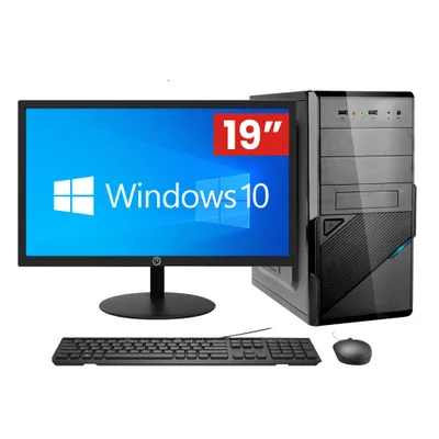 Computador Cpu Completo, Intel Core I5, 8gb, 500gb, Windows 10, Monitor 19" Led Hdmi - Kit Best Pc