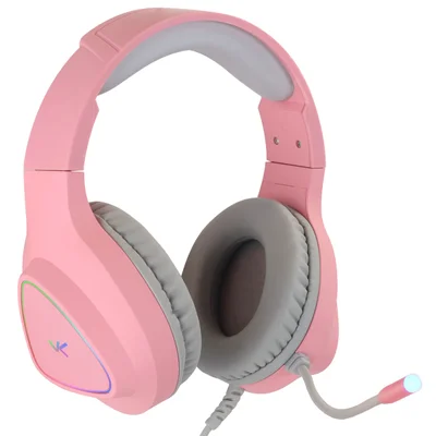 Fone Headset Gamer Chroma, USB 7.1, RGB, Rosa - Gh804