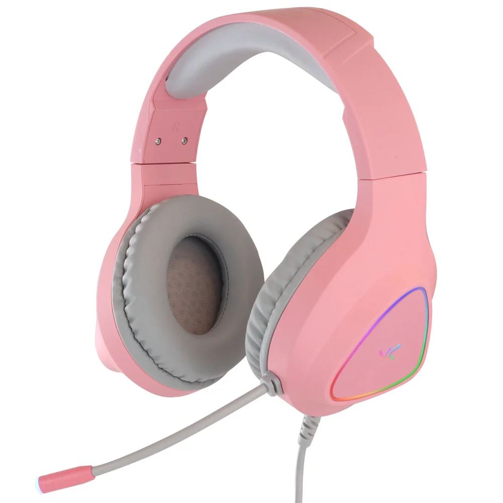Imagem 4 de 5 do produto Fone Headset Gamer Chroma, USB 7.1, RGB, Rosa - Gh804