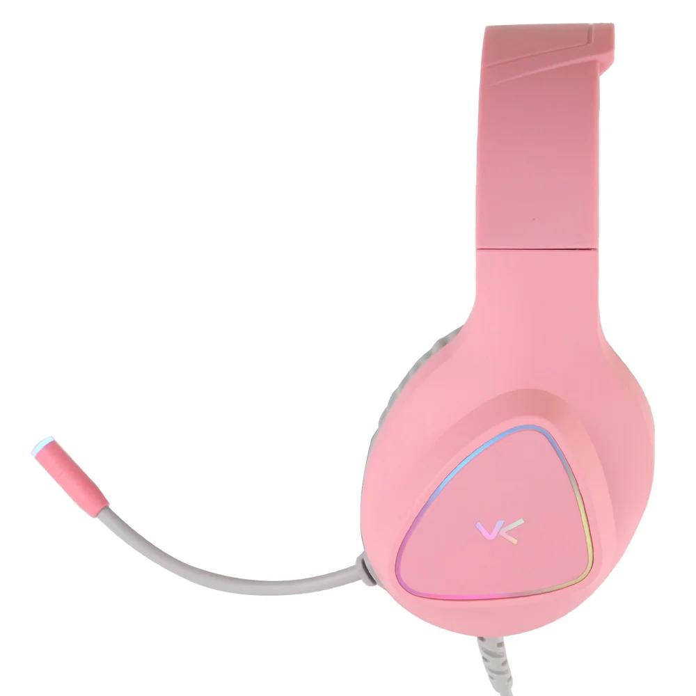 Imagem 5 de 5 do produto Fone Headset Gamer Chroma, USB 7.1, RGB, Rosa - Gh804