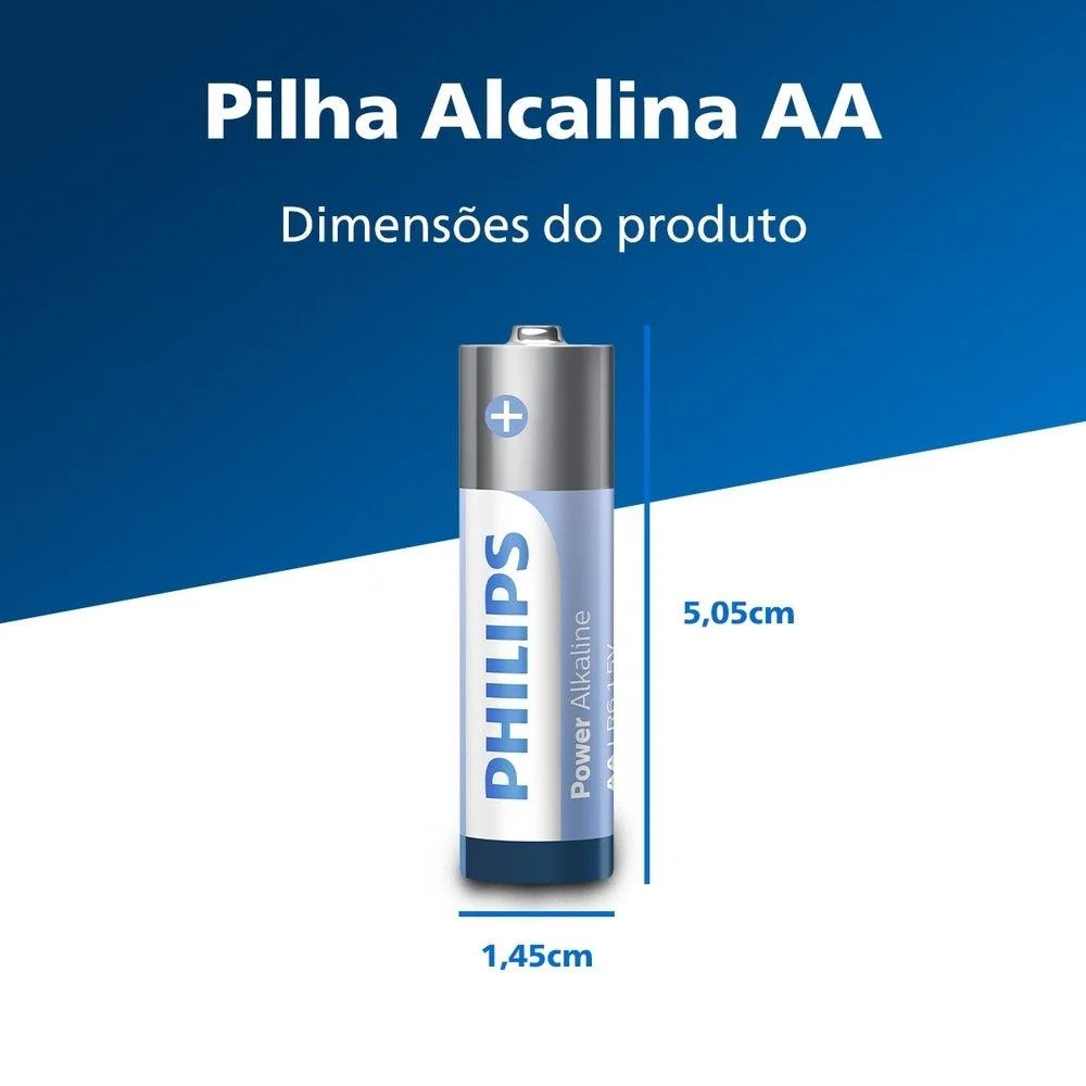 Pilha AA Philips Alcalina com 2 Unidades - view 2