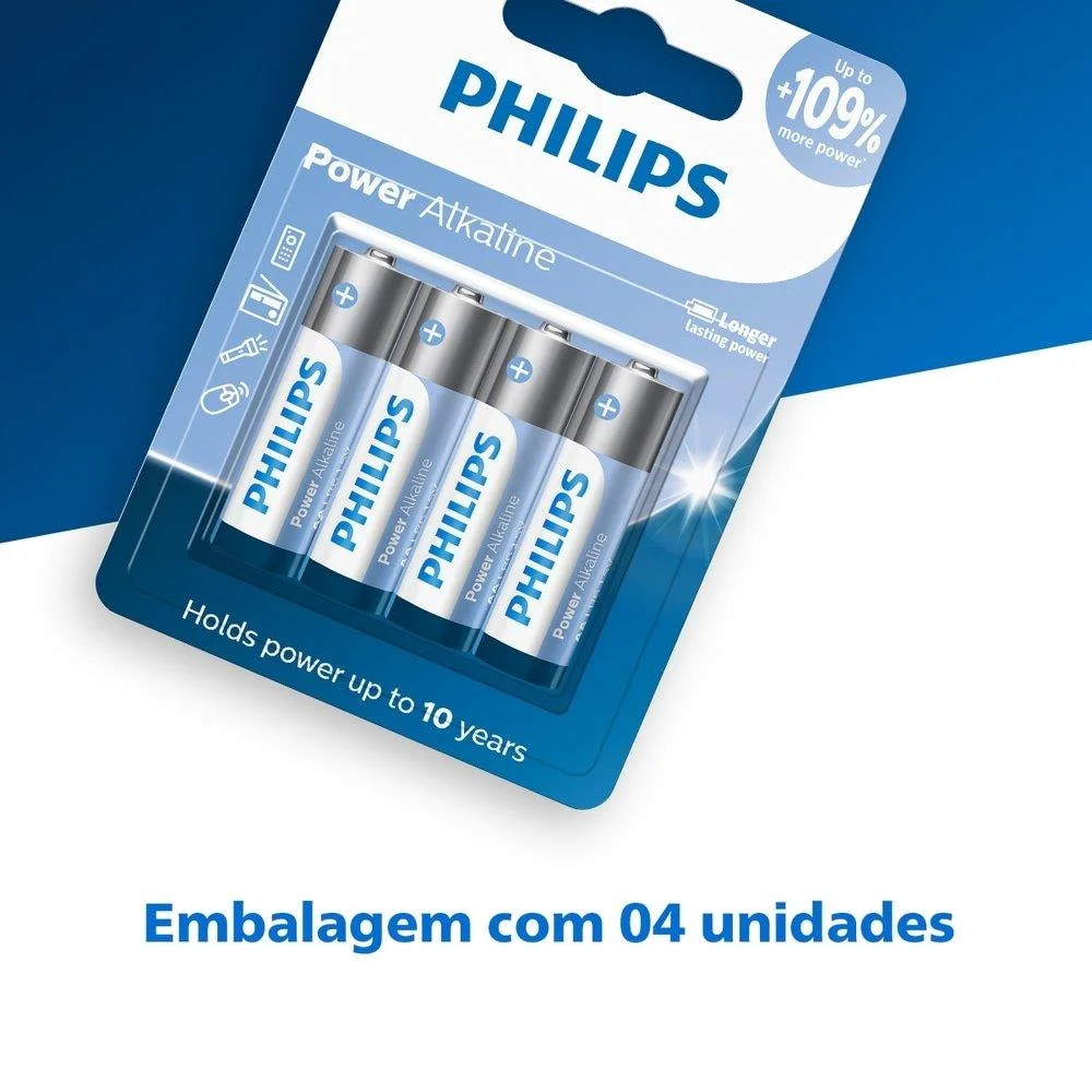 Pilha AA Philips Alcalina com 2 Unidades - view 3