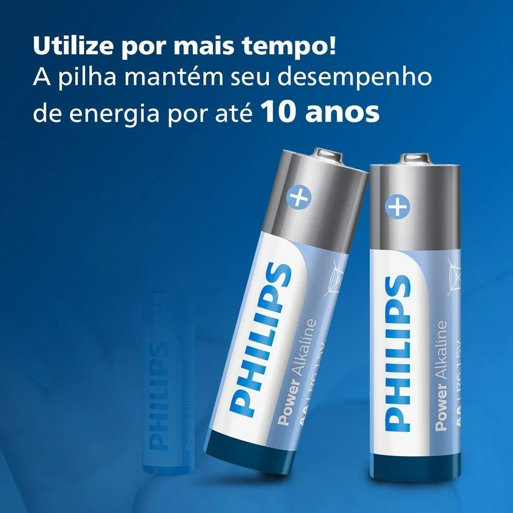 Pilha AA Philips Alcalina com 2 Unidades - view 5