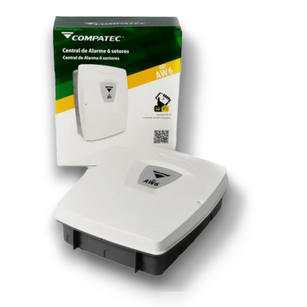 Imagem 3 de 4 do produto Central, Alarme, Wifi Aw6 Com App Para Android E Iphone Compatec