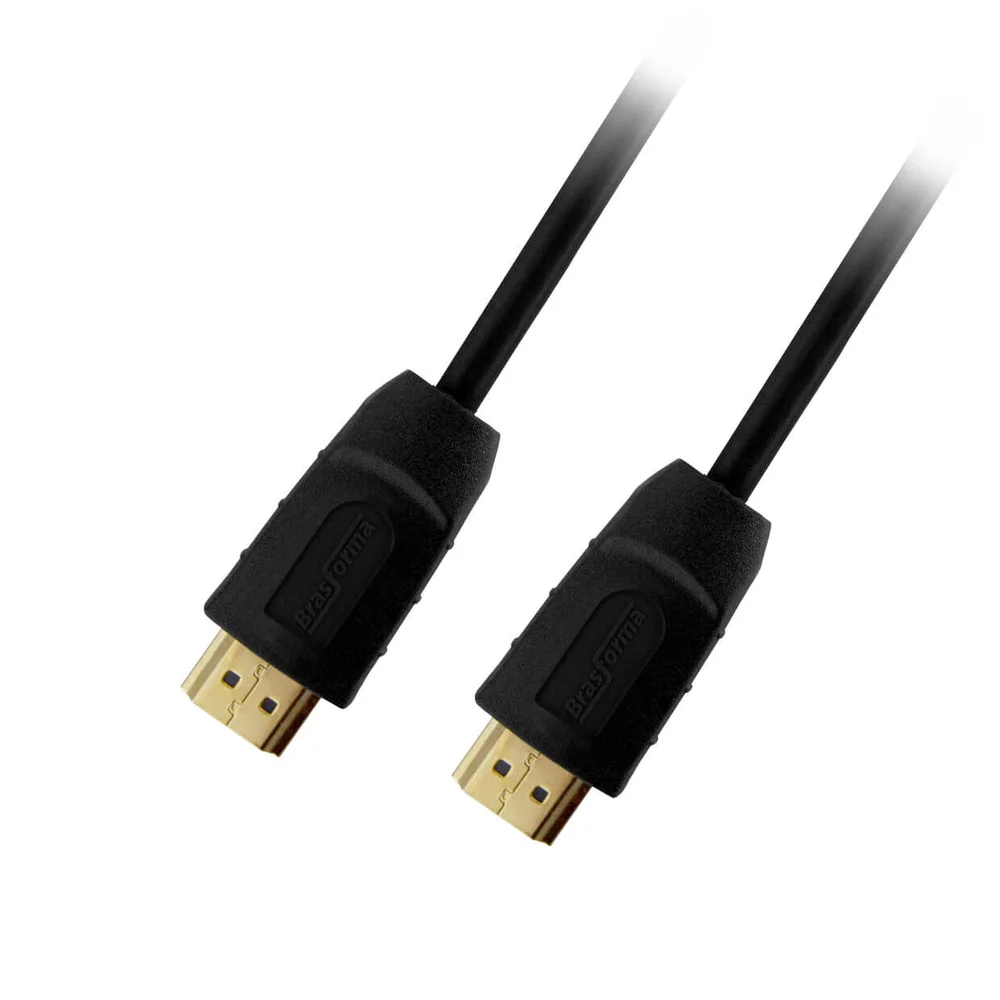 Imagem 2 de 5 do produto Cabo HDMI De Alta Definição 2.0, Com 2 Mts, Brasforma - HDMI-5002