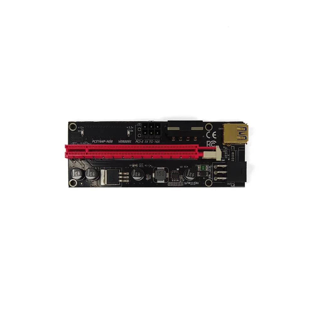 Imagem 5 de 5 do produto Extensor Placa Riser Knup Kp-pl906, Pci-e 009s, Cabo USB 3.0 Vermelho
