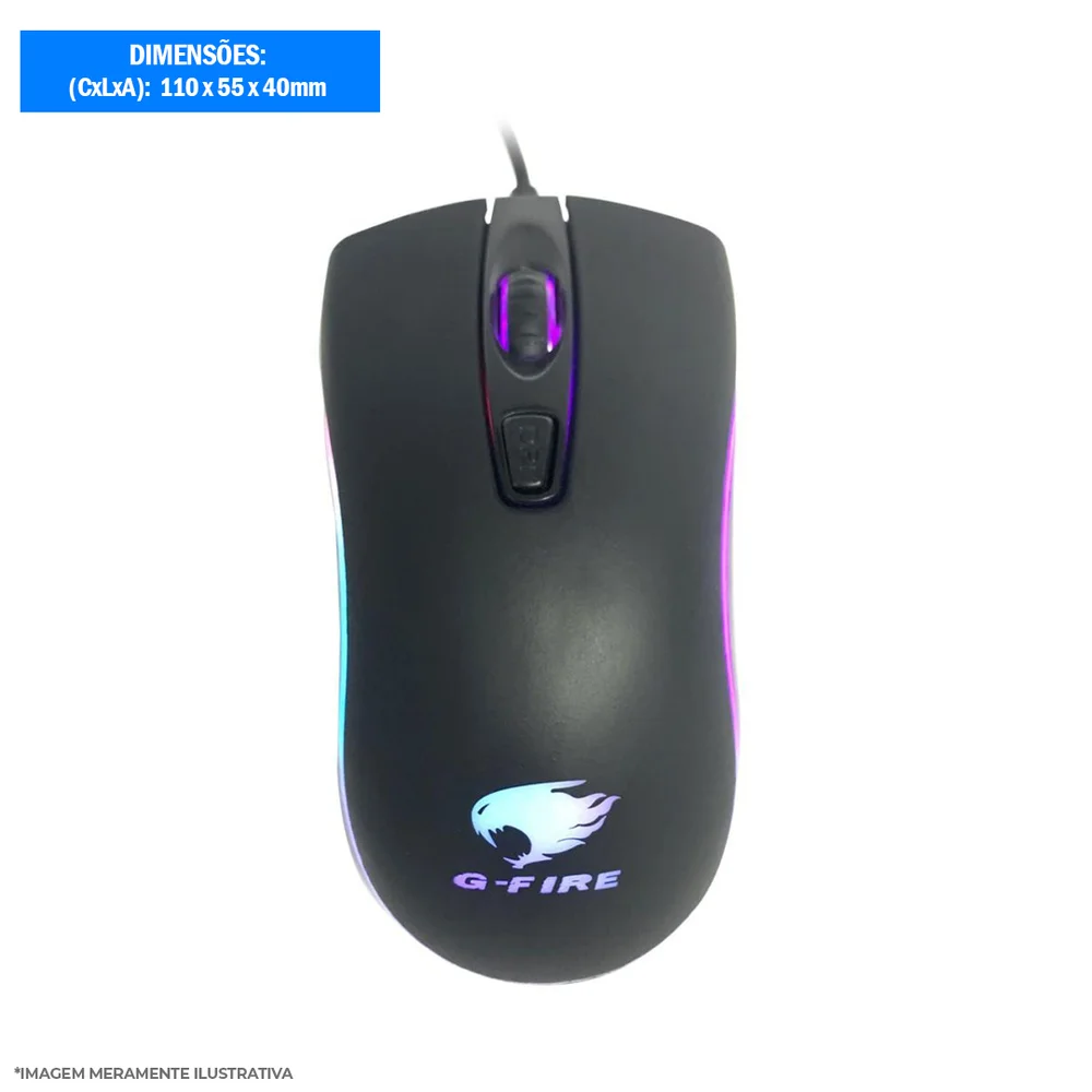 Imagem 4 de 4 do produto Mouse Gamer, MOG018, G-fire