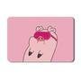 Mousepad Reflex Pig Dance, Rosa, Antiderrapante, Em Tecido