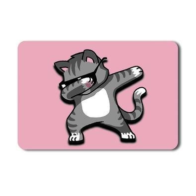 Mousepad Reflex Cat Dance Rosa, Antiderrapante Em Tecido
