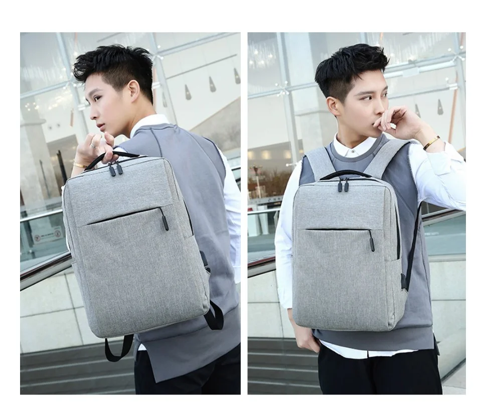 Imagem 2 de 5 do produto Mochila Para Laptop Baseus Basics Series De 13 ", Resistente À Água E A Arranhões, Cinza.