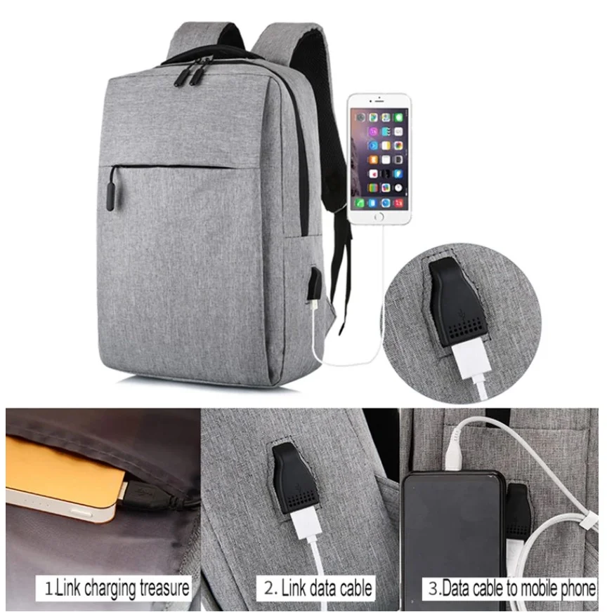 Imagem 5 de 5 do produto Mochila Para Laptop Baseus Basics Series De 13 ", Resistente À Água E A Arranhões, Cinza.