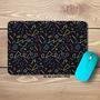 Mousepad Reflex  Com Raio, Antiderrapante, Em Tecido, Preto