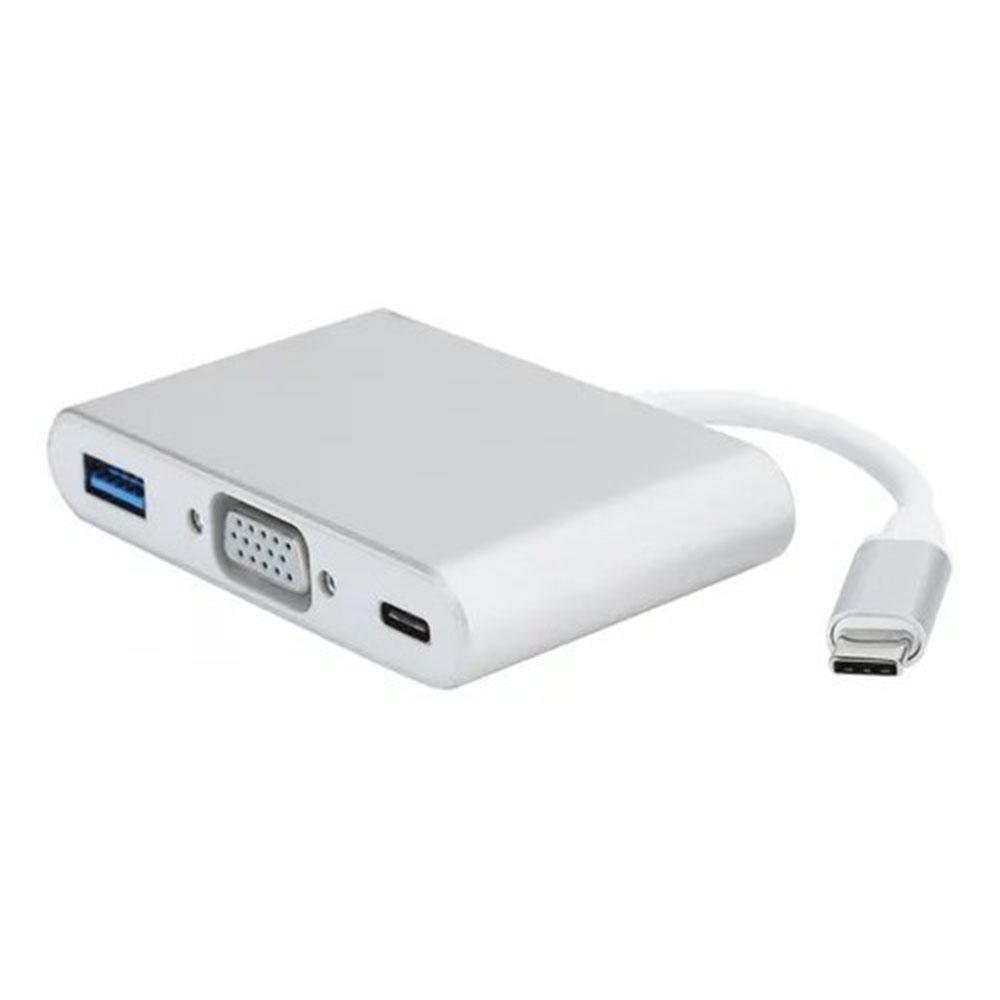 Imagem 1 de 5 do produto Cabo USB 3.1 Tipo C, A Macho P/ USB Versão 3.0, VGA E USB 3.1 Tipo C, Sendo Fêmeas