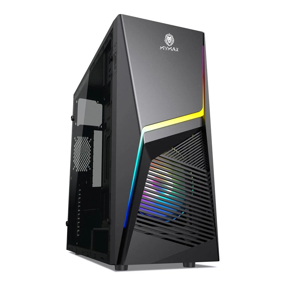 Imagem 3 de 4 do produto Gabinete Gamer Dunamis USB 3.0, Preto, Led RGB - Mca-dunamis/rgb