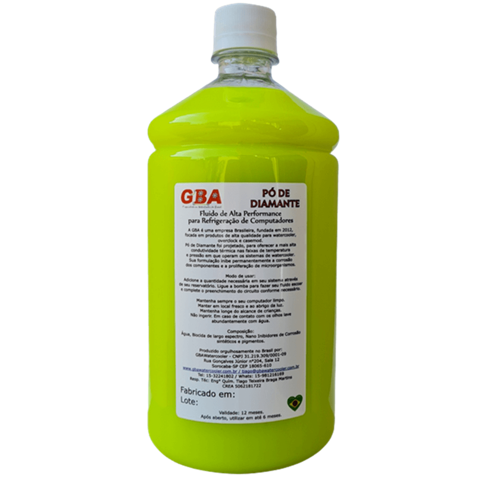 Fluido Gbawatercooler Pó De Diamante - Verde Opaco - 1l. 5