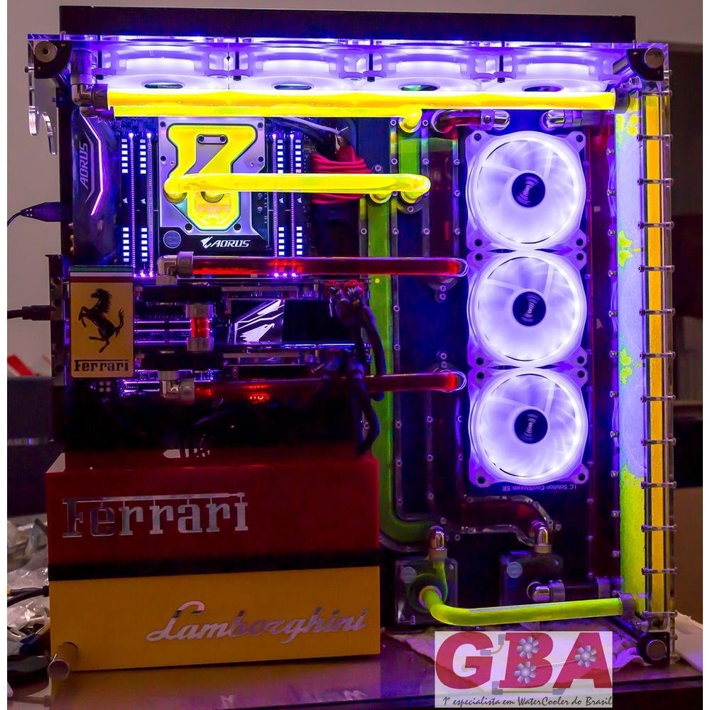 Fluido Gbawatercooler Pó De Diamante - Amarelo Uv - 1l. 6