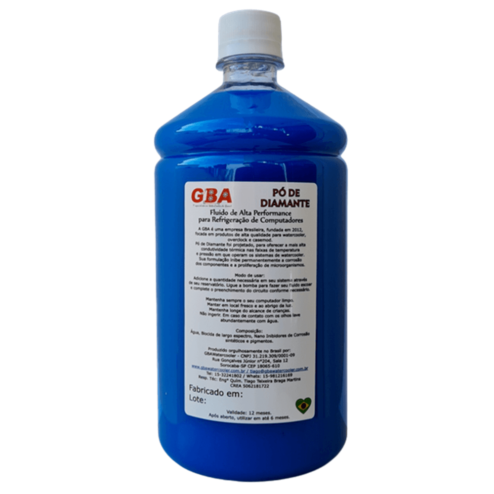 Fluido Gbawatercooler Pó De Diamante - Azul Opaco - 1l. 6