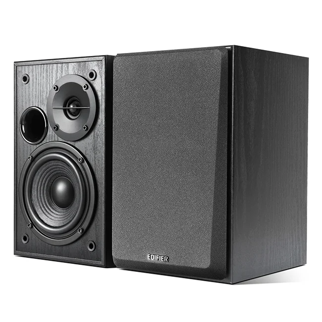 Monitor De Áudio R1100 Edifier, Bivolt, 42w Rms de Potência, Madeira MDF