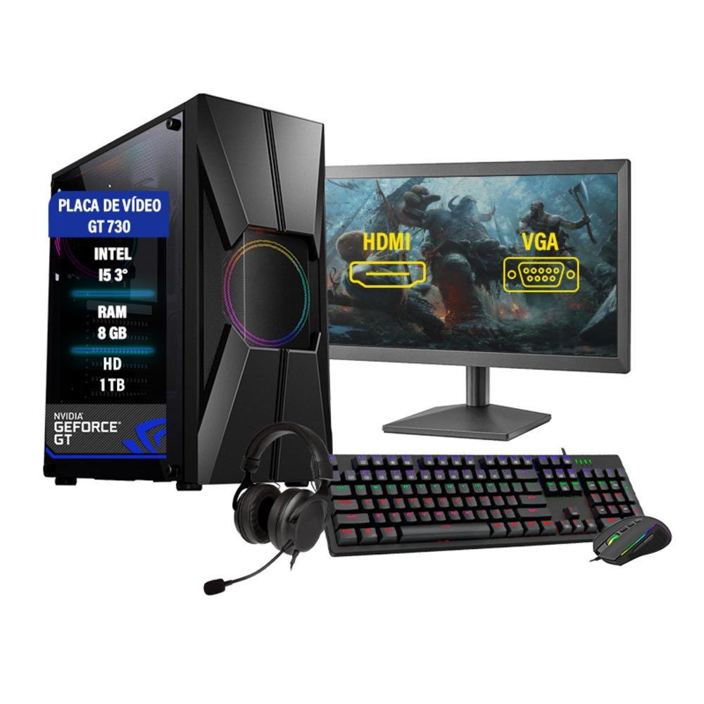 Pc Gamer Barato Completo Intel I5 8gb Hd 1tb Geforce 2gb