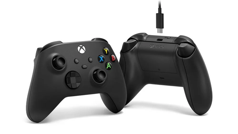 Controle Sem Fio Xbox, C/ Cabo, Carbon Black - view 4