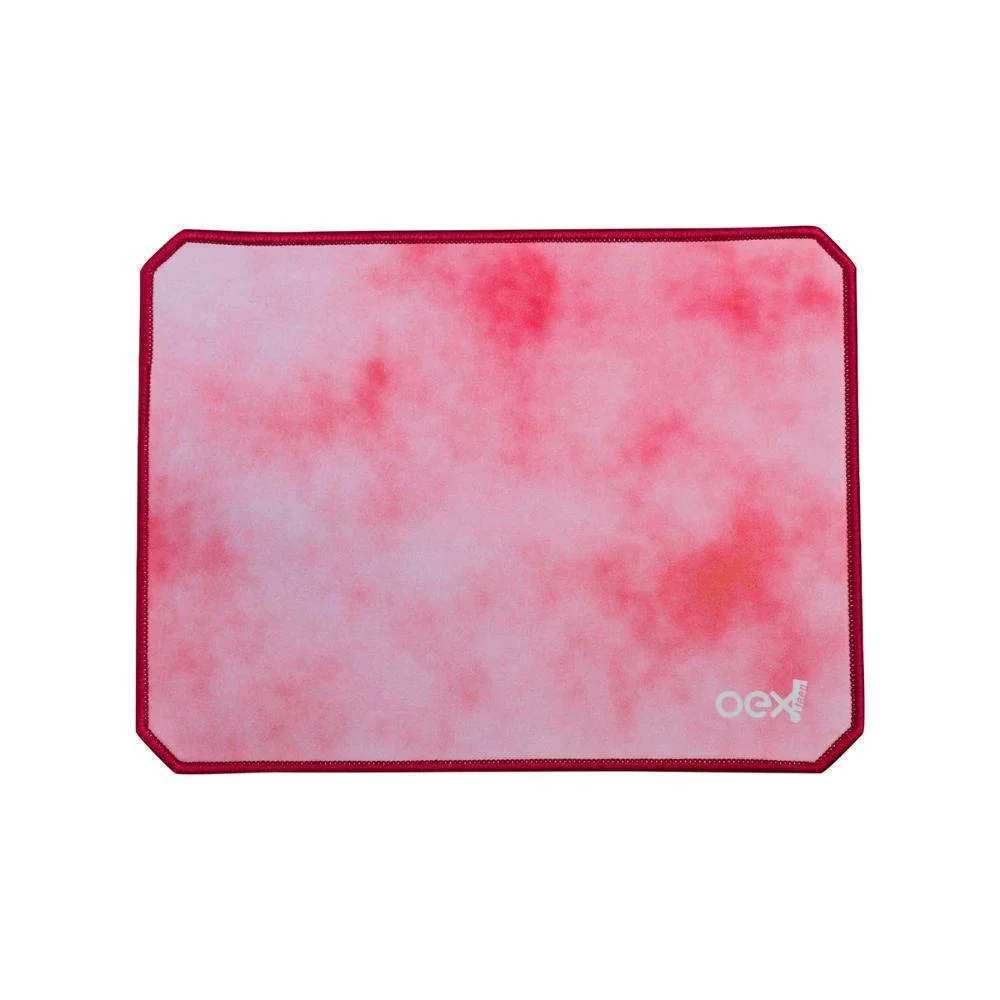 Imagem 2 de 5 do produto Kit Oex Vibes Com Mouse, 2400 DPI + Mousepad, 32 x 24cm, Rosa- Mc200