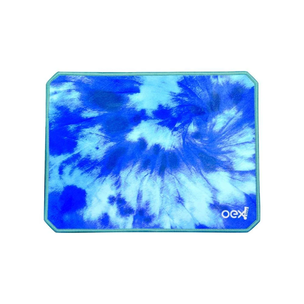 Imagem 3 de 5 do produto Kit Oex Vibes Com Mouse, 2400 DPI + Mousepad, 32 x 24cm, Azul  - Mc200