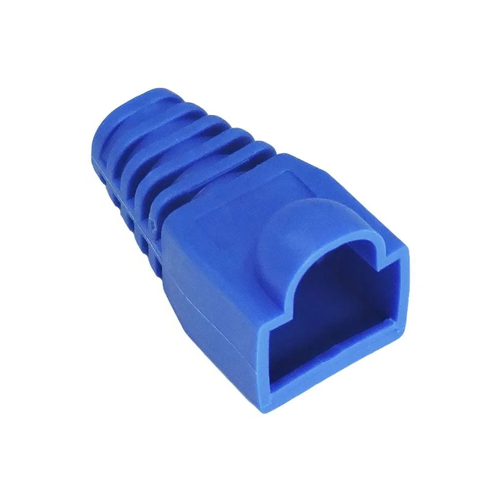 Imagem 2 de 3 do produto Pacote / Kit Com 10 Unid. Capas Para Plug Rj45 Azul
