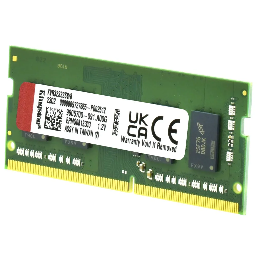 Kingston メモリー KVR32S22S8/8 本体 Memória de Notebook 8GB DDR4 3200mhz KaBuM