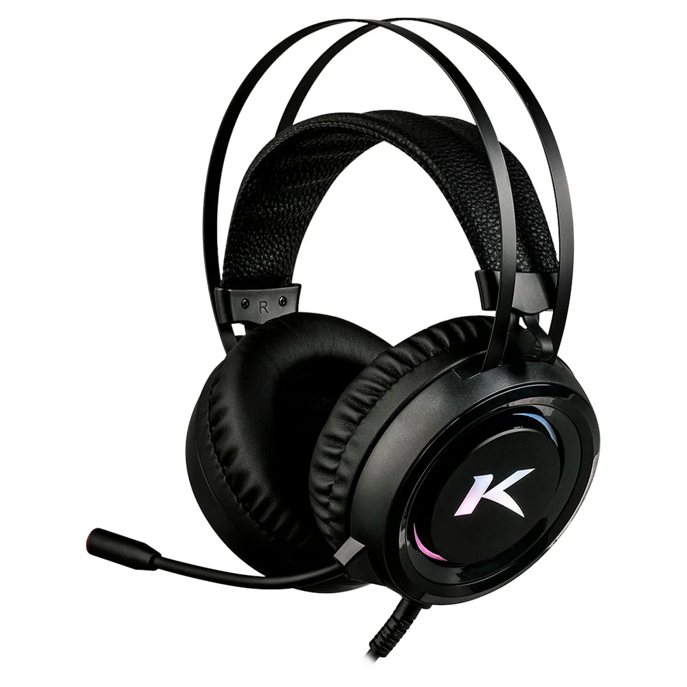 Imagem 2 de 5 do produto Headset Gamer Ktrok Stout, USB, P2 3.5Mm, Rainbow LED - KT-Stout