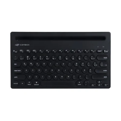 Teclado Bluetooth C3tech K-bt200bk Multi-device C/ Suporte Tablet Smartphone - Preto