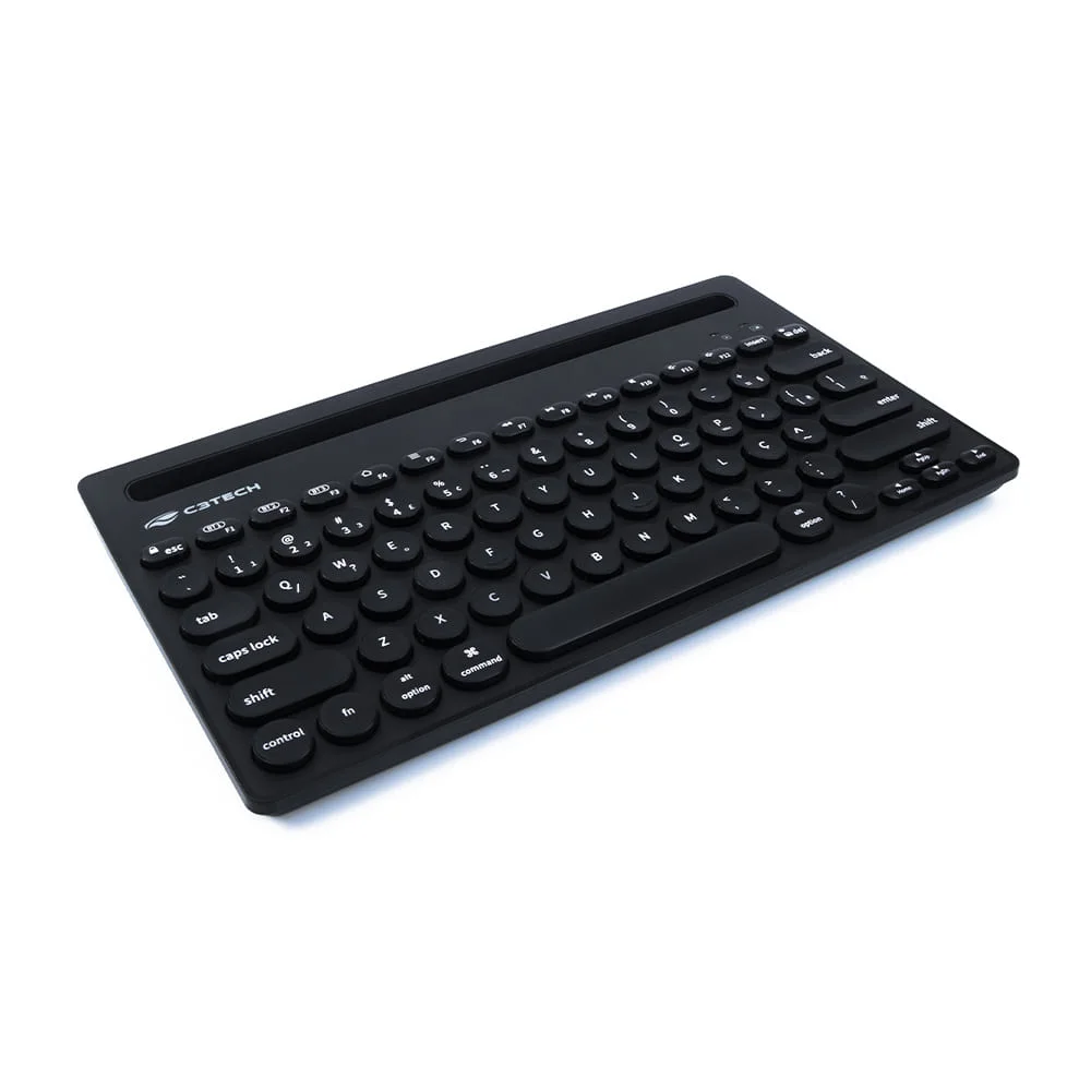Imagem 5 de 5 do produto Teclado Bluetooth C3tech K-bt200bk Multi-device C/ Suporte Tablet Smartphone - Preto