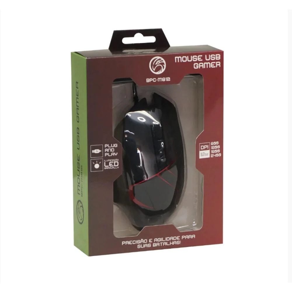 Imagem 5 de 5 do produto Mouse Gamer Iluminação Led Gradually - BPC-M812