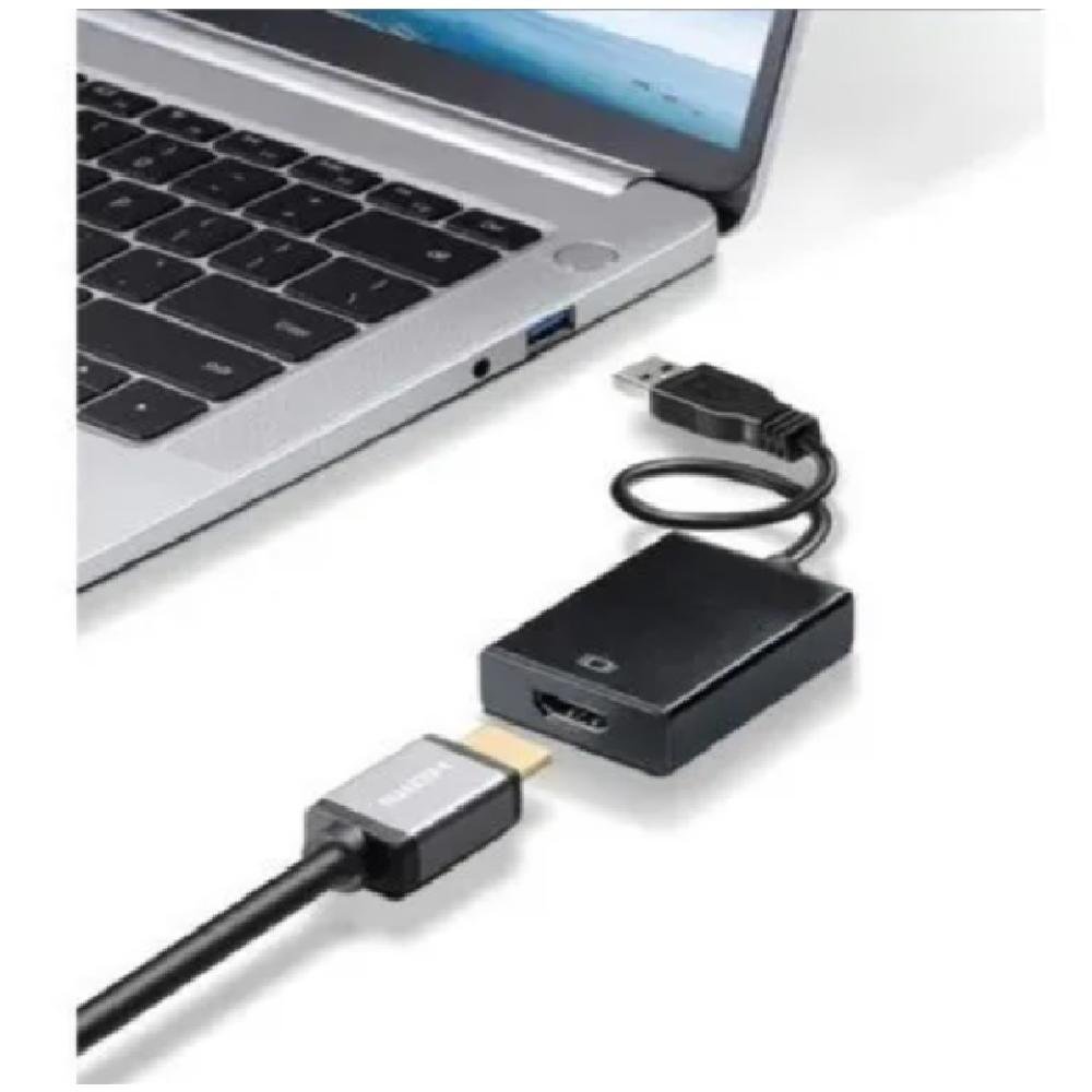 Imagem 4 de 4 do produto Conversor Adaptador USB 3.0 x HDMI Exbom 1080p, Áudio Vídeo, Compatível PC Win 7/8/10
