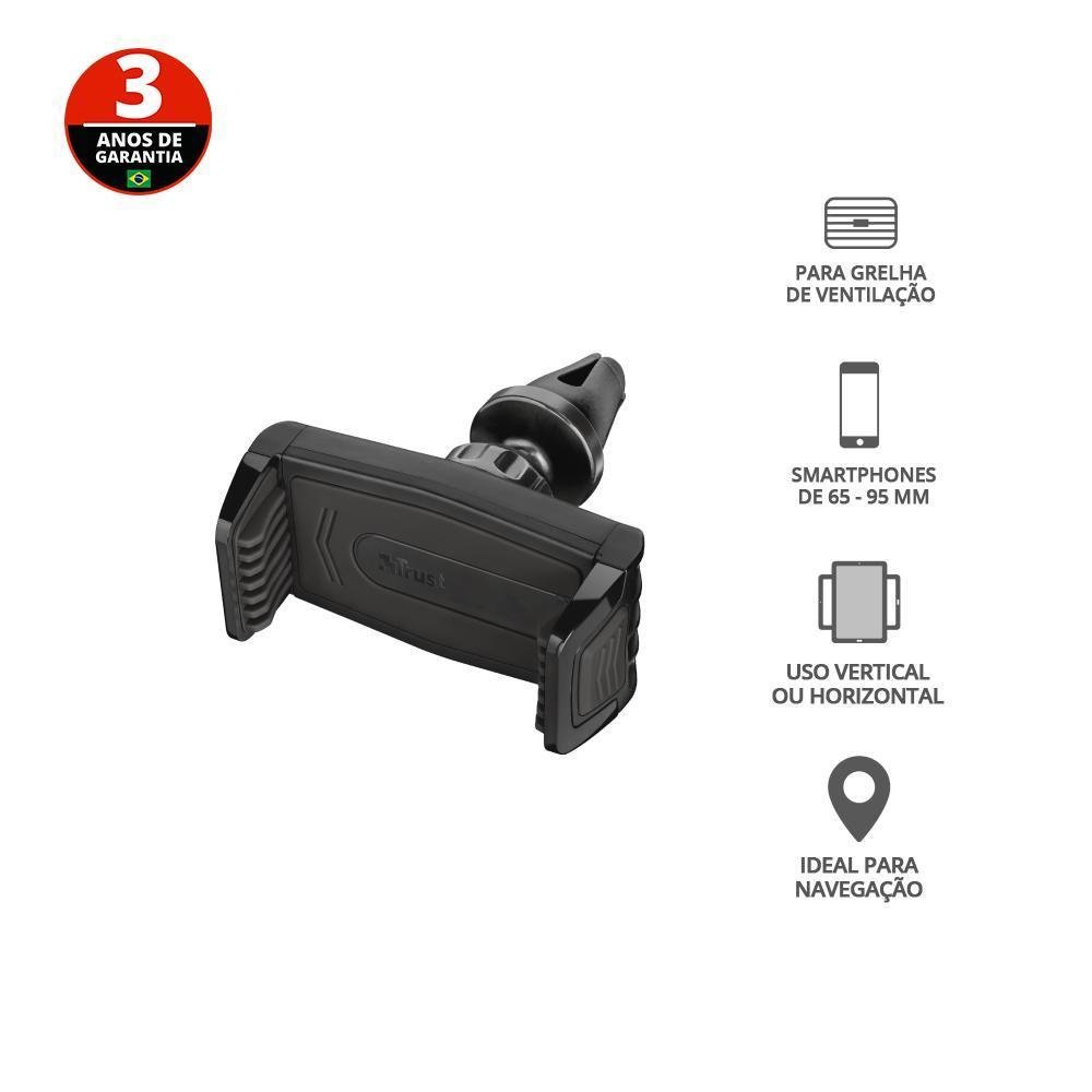 Imagem 2 de 5 do produto Suporte Automotivo Universal Para Smartphones Runo Trust